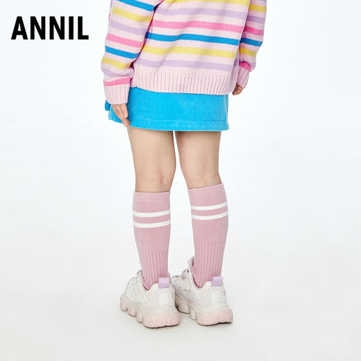 【实体店同款】女童全腰半身裙2023年秋季新款安奈儿童装XG333534 商品图3