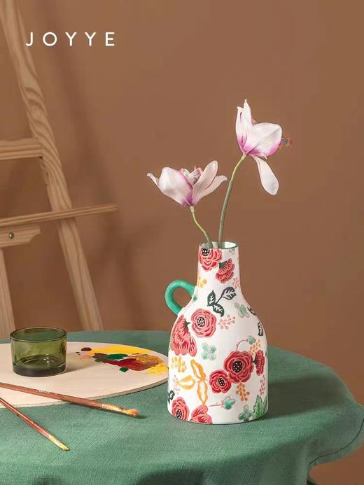 花瓶JOYYE北欧手绘陶瓷摆件花瓶 商品图1