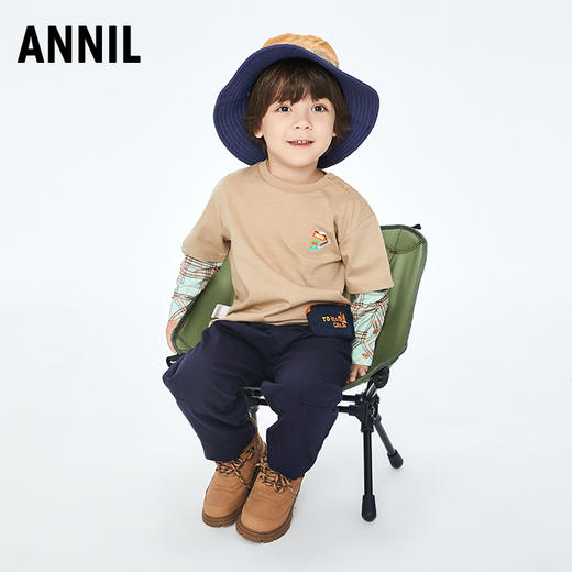 【实体店同款】男童梭织单裤秋新款安奈儿童装XB336553 商品图2
