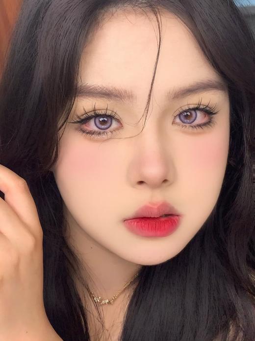 【无售后无赠品】lolilook月抛 青梅煮酒/人鱼沙滩/冰山极光/金色传说 14.2mm 非离子 绿/紫/金棕 商品图6