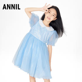 【实体店同款】女童礼服裙新款洋气生日公主裙演出服安奈儿童装AG323650