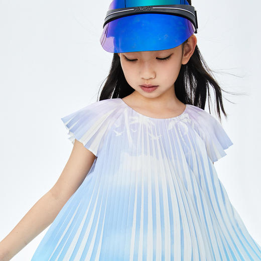 【实体店同款】女童短袖连衣裙BLUE安奈儿童装AG323785 商品图4