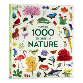 自然界中的1000个动植物 英文原版 1000 Thinges in nature 儿童英国科普书 英语单词汇图画书籍 英文原版 进口英语书籍