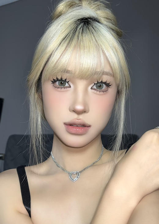 【中直径】Kumicon--AI绿瞳-14.2mm【月抛 0-800度 无525/575】 商品图5