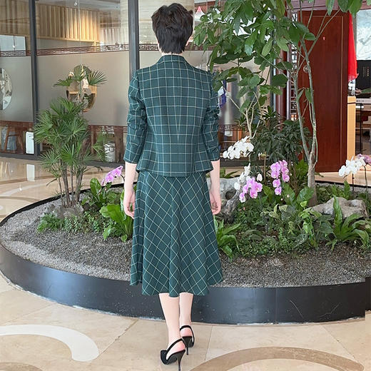 圣三利女装  简约休闲格子半身裙SL2035121 商品图2