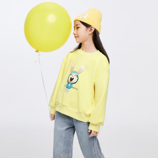 女童圆领长袖卫衣冬季新款安奈儿童装EG341172 商品图1