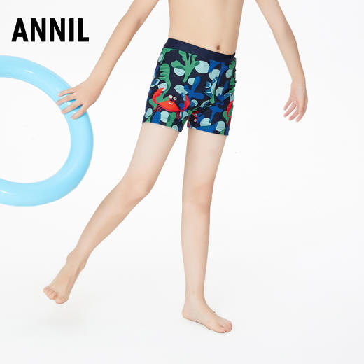 【实体店同款】男童平角泳裤速干泳装夏新款安奈儿童装JB317616 商品图1