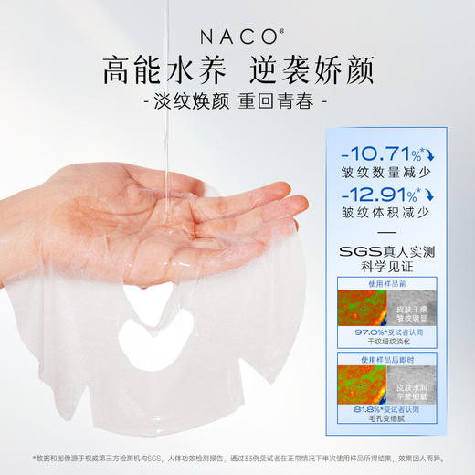 【补水保湿】NACO玻尿酸水光倍润面膜*50片 商品图4