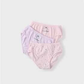 ★【实体店同款】女童三角裤三件装2023年秋季新款安奈儿童装JG337915