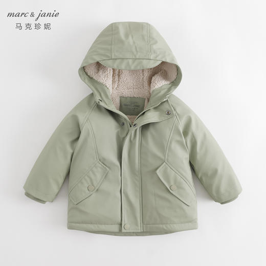 【防泼水】马克珍妮冬装新款 男童户外出行加绒外套231216 商品图2