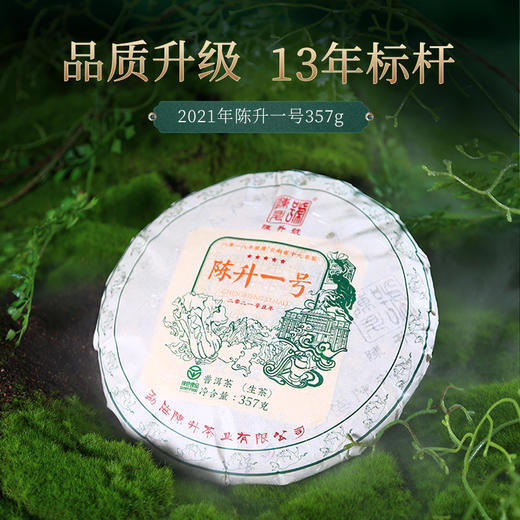 陈升号 2021年陈升一号357g（生茶） 商品图0