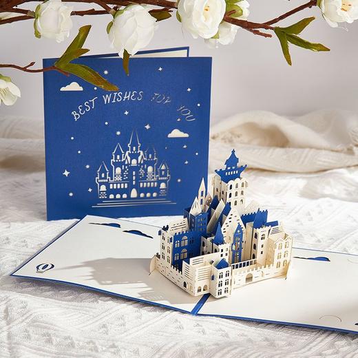 中秋节3D高档立体贺卡生日礼物手工diy材料包自制礼物折叠送老师 商品图4