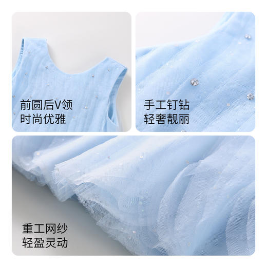 【实体店同款】女童无袖连衣裙BLUE安奈儿童装AG323781 商品图2