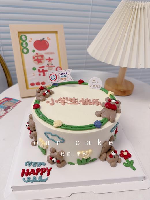 一堆熊卡通动物蛋糕-低糖处理无添加 商品图1