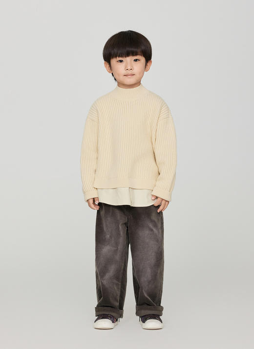 jnby  23年秋款  假俩件长袖套头毛衫  1N9313130 商品图11