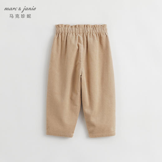 马克珍妮秋冬新款女童花边腰灯芯绒萝卜裤 儿童裤子老爹裤232012 商品图1