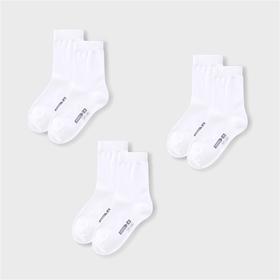 【实体店同款】男童女童抗菌除臭中袜三双装2023年秋季新款安奈儿童装JM337557