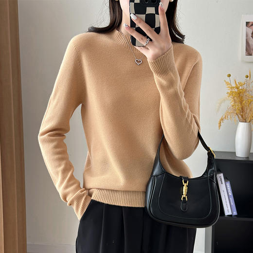 SONA AUTUMN YC00602 半高领金豆全羊毛衫 商品图5