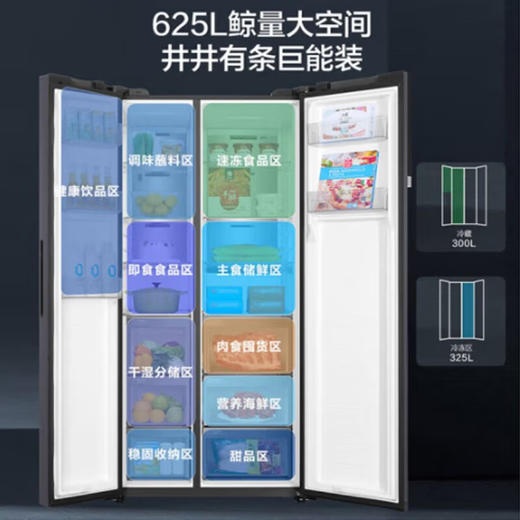海尔/冰箱/BCD-625WLHSS19SEU1 商品图4