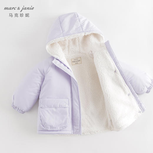 【三防加绒】马克珍妮装冬新款男女童卡通涂鸦连帽棉衣外套231182 商品图3
