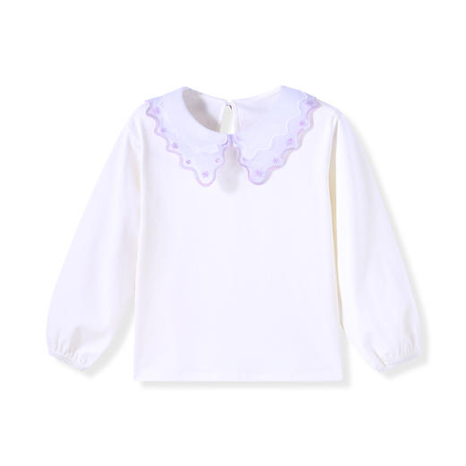 【实体店同款】儿童t恤秋新款宝宝甜美翻领上衣安奈儿童装XG311508 商品图1