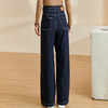 芳外【高腰牛仔裤】2025秋季新款时尚简约百搭直筒休闲裤女2639 商品缩略图7