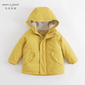 【防泼水】马克珍妮冬装新款 男童户外出行加绒外套231216