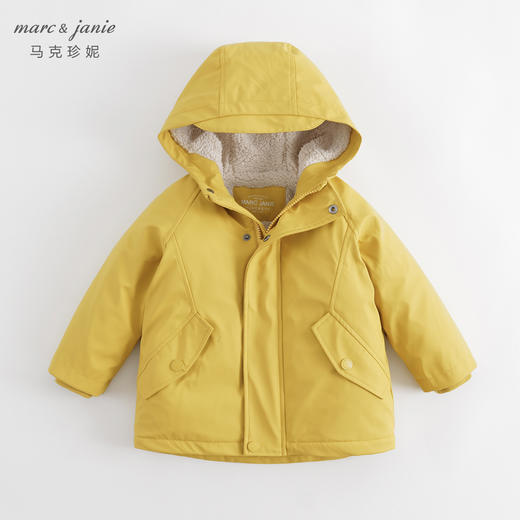 【防泼水】马克珍妮冬装新款 男童户外出行加绒外套231216 商品图0