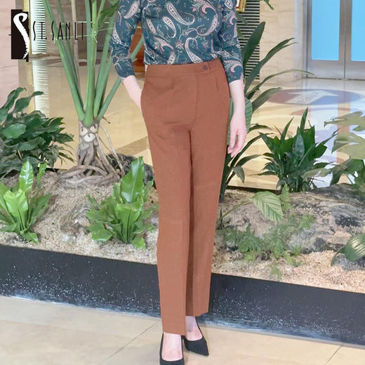 圣三利女装  简约休闲锥形小脚裤SL2036155 商品图0