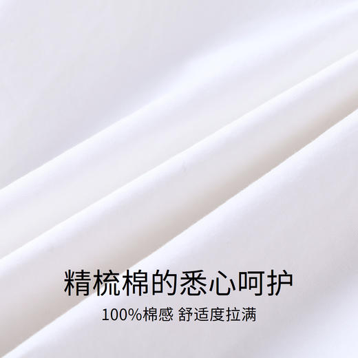 【实体店同款】女童装衬衫宝宝纯棉夏新款翻领短袖白衬衣安奈儿童装XG321637 商品图3