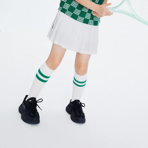 女童半身裙短裙白色百搭女孩夏季新款学院百褶裙子安奈儿童装EG323138 商品图1