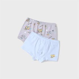 【实体店同款】男童抗菌平角裤两件装2023年秋季新款安奈儿童装JB337538