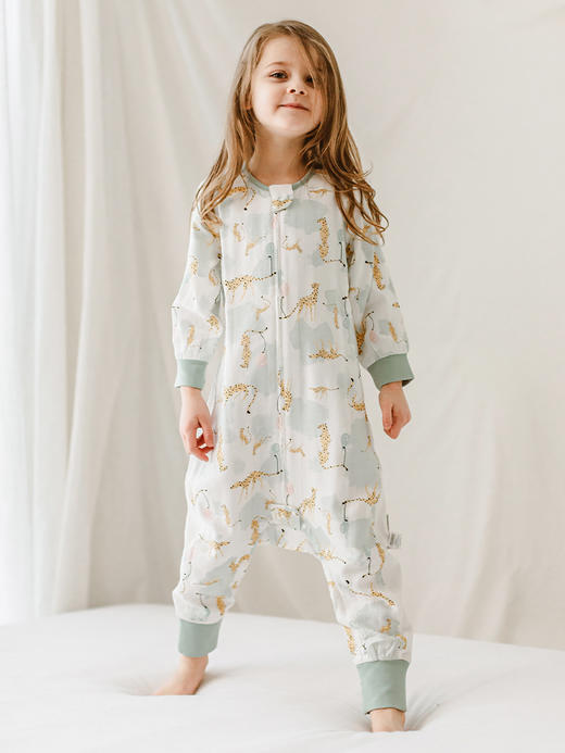 【Nest Designs】竹棉四层纱布分腿睡袋 （建议室温24-26℃） 商品图3