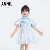 女童连衣裙夏新款宝宝短袖薄款洋气休闲小女孩裙子安奈儿童装TG323084 商品缩略图1
