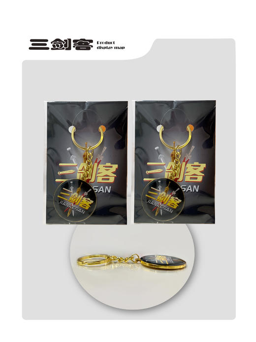 新品《三剑客》文创挂件 商品图2