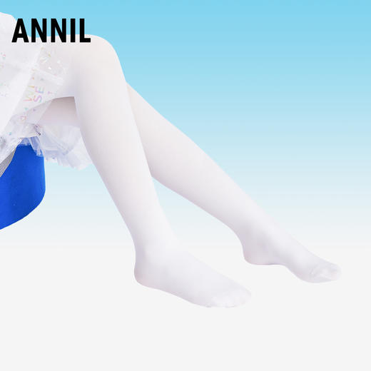 童袜子女童裤袜秋冬款防滑小女孩打底舞蹈连裤袜两条装安奈儿童装JG317634 商品图1