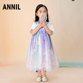 【实体店同款】女童礼裙夏装新款中国风汉服表演出服安奈儿童装XG323620