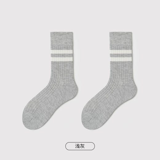都市丽人都市锋尚休闲系列柔柔袜中筒袜中厚款男士常规袜FC3DF5 商品图2