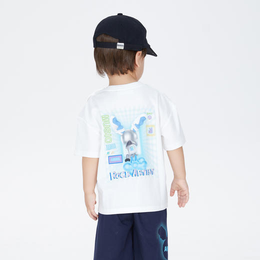 【实体店同款】男童圆领短袖T恤上衣夏新款安奈儿童装XB321659 商品图1