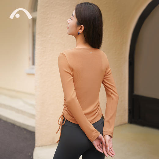 2023爱暇步秋冬新款时尚设计运动瑜伽跑步健身长袖A23115RTSM 商品图11