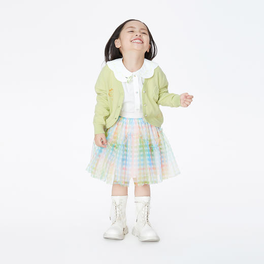 【实体店同款】女童半身裙秋新款蓬蓬纱裙蛋糕裙安奈儿童装XG313517 商品图4