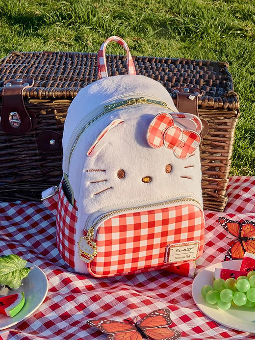 Loungefly Sanrio Hello Kitty Gingham Cosplay Mini Backpack 三丽鸥凯蒂猫方格迷你双肩背包 SANBK0463 商品图2