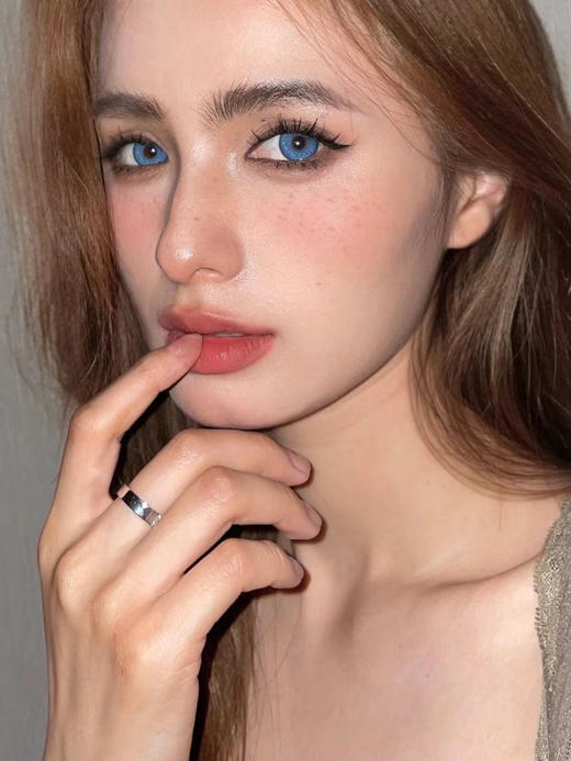 【中直径】Kumicon--蓝纹波曼-14.2mm【月抛 0-800度 无525/575】 商品图3