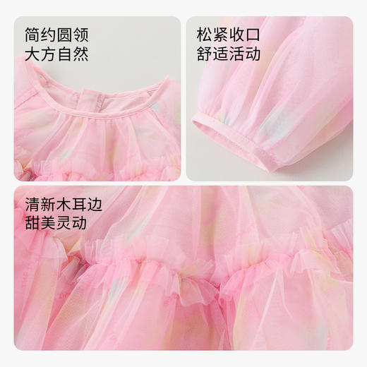 【实体店同款】女童公主裙秋新款宝宝长袖连衣裙安奈儿童装XG313514 商品图2