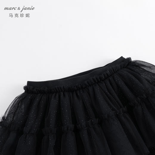 【黑科技蓄热】马克珍妮秋冬 女童烫金网纱加绒裙裤 232036 商品图3