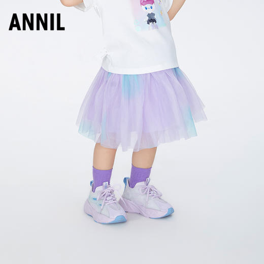 【实体店同款】女童半裙网纱裙子短裙夏新款安奈儿童装XG323600 商品图2