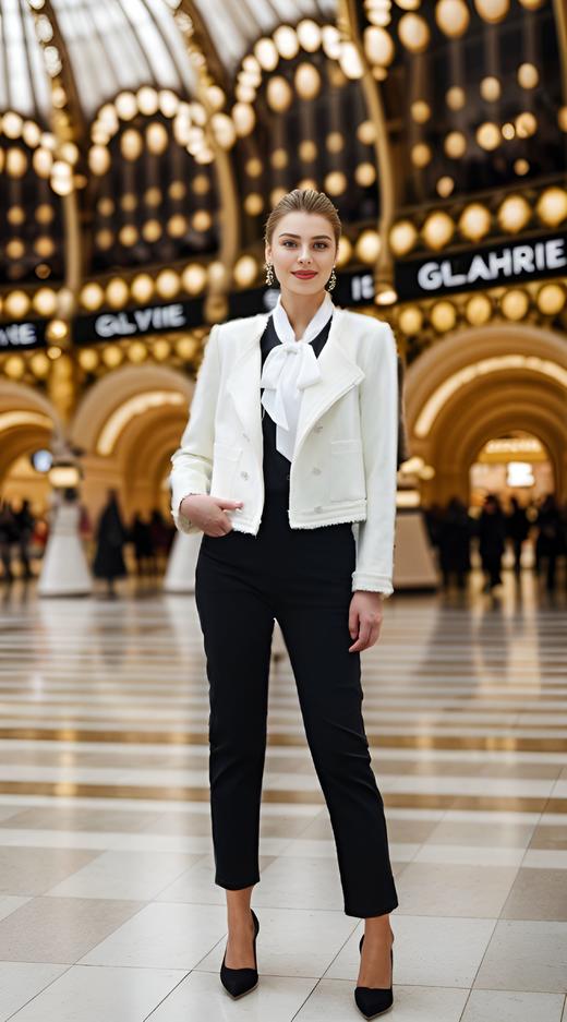 时尚小圆领小香风外套 商品图0