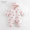 【杜邦棉】马克珍妮男女宝宝夹棉保暖连帽连体衣婴儿爬服冬551832 商品缩略图0