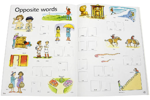 基础英语1000词贴纸书 英文原版 Usborne First 1000 Words in English Sticker Book 尤斯伯恩 儿童英语单词学习书 英文版书籍 商品图2