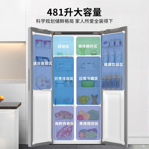 海尔/冰箱/BCD-481WGHSSEDS9U1 商品图2